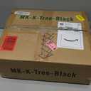 SHEEPAM 10 Tier Tree Book Shelf, Floor Standing Wood Bookshelf for Narrow Space, Storage Organizer Bookshelves for Books/CDs/Magazine, Bookcase with Shelves for Home Office, Living Room - Black