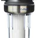 Culligan WH-S200-C Whole House Water Filter Housing  3/4" Inlet/Outlet, Standard Duty, Sediment Filtration System, Clear Housing, Pressure Relief Valve, NSF Certified