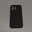 Ultra Thin Aramid Carbon Fiber Case for Apple iPhone 16 pro, Camera Full Cover Protection Black