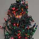 Joiedomi Multicolor Christmas String Lights,100 Count 21.4FT Christmas Fairy Tree Lights Plug in for Indoor Outdoor Xmas Decorations Patio Holiday Theme Party Yard House, Green Wire