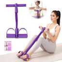 Pedal Resistance Band with Handles,6/8/10 Tube Stretch Band, Fitness Shaping Yoga Exercise Equipment, Natural Rubber Tension Rope, for Abdominal, Leg, Arm, Back Slimming Training