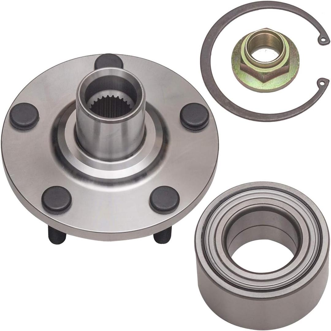 TUCAREST 518508 Front Wheel Bearing and Hub Compatible with 1992-2003 to-yota Camry, 99-03 Solara (for 2.2L and 2.4L Engine) /1999-2003 Le-xus RX300 w/AWD Only [5 Stud Hub Repair Kit]