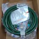 10ft Outdoor/Indoor Extension Cord 10/3 Gauge Ultra Heavy Duty 3 Prong SJTW, Waterproof, ETL Listed, Flexible Cold-Resistant Long Power Cord,125 Amp 1875W, Green by LifeSupplyUSA (4-Pack)