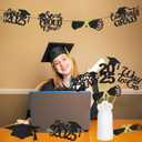 24Pcs Black 2026 Graduation Table Centerpieces Sticks, 2026 Graduation Party Centerpieces for Tables 2026 Black 2026 Graduation Table Centerpieces Decorations