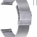 EACHE Stainless Steel Mesh Watch Band for Men Women, Quick Release Mesh Watch Straps 21mn