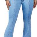 Flare Jeans for Women Bell Bottom Jeans High Waisted Slimming Stretchy Denim Pants XXL