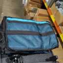 DJ Cable Bag, Rolling DJ Cable Bag with Detachable Trolley & Dividers, Large Capacity Gig Bag with Laptop Compartment, Professional Organizer Bag for Cables, Microphones, and DJ Equipment