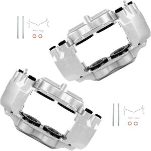 2 x cciyu 185019 185018 Front Left & Right Disc Brake Calipers Assembly Set Without Bracket For Hummer For H3 2006-2010,For Hummer For H3T 2009-2010