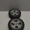 2 Pack 8 Inch Solid Rubber Replacement Wheels, Flat Free Hand Truck Tires with 5/8" Axle, Hand Truck Replacement Wheels for Cart, Wagons, Wheelbarrow, Dolly, Trolley, 330 lbs Max Load