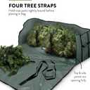 ZOBER Wide Christmas Tree Storage Bag - Maximum Accessibility - Fits 9 Ft Trees - 600D Oxford Fabric Christmas Tree Bag For Storage Box For Xmas - Strong, Durable Straps & Handles - Card Slot - Green