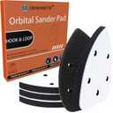 4 Pack Triangle Sanding Pads - Hook & Loop Interface with 5 Holes - EVA Foam - Compatible with Mouse Sander & Detailed Surfaces