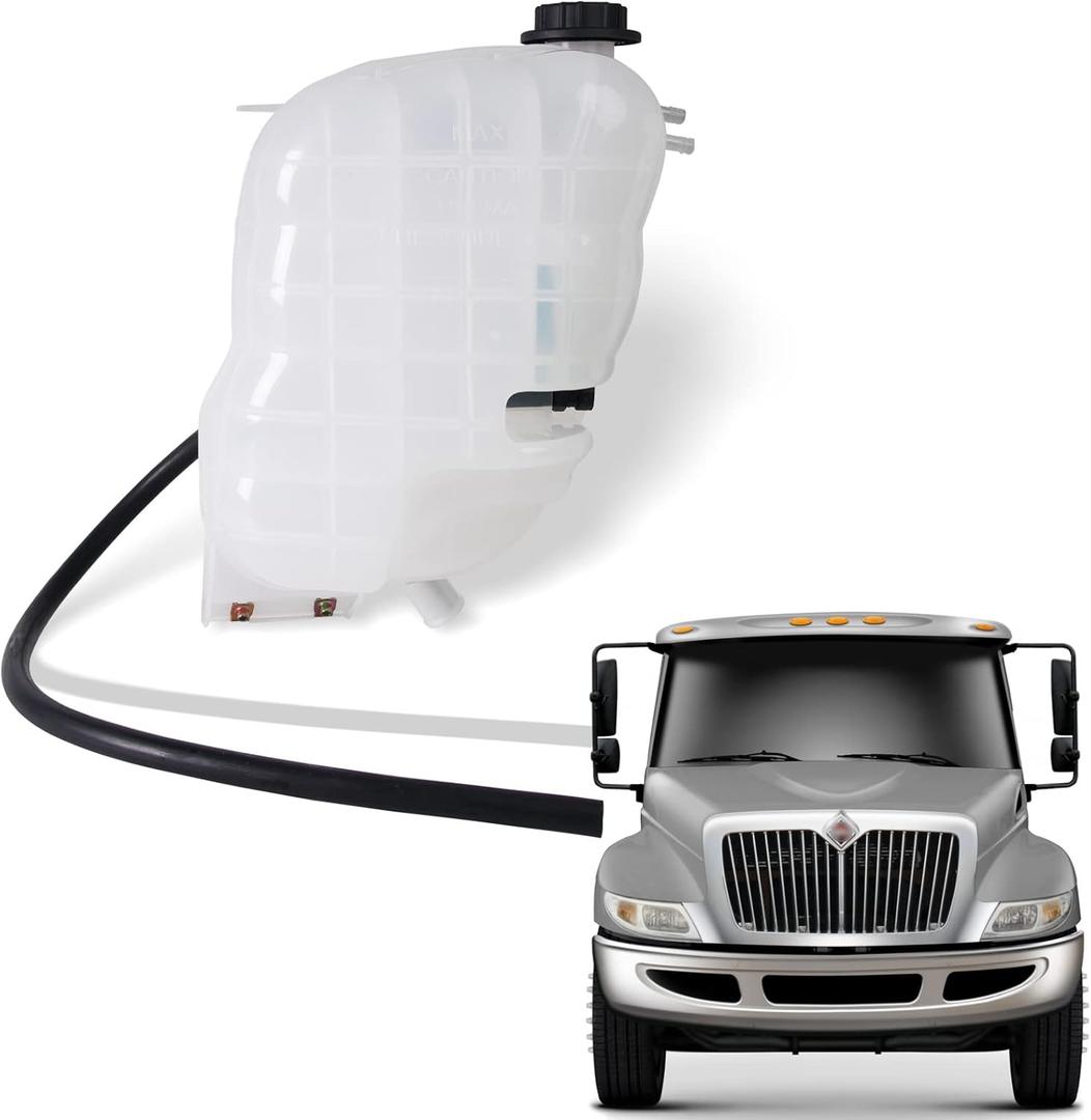 Engine Coolant Reservoir Tank, Heavy Duty Pressurized Coolant Reservoir Compatible with IC Corporation International Harvester 2002-2018 Replace 603-5104 2602943C91