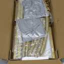 Snughome 7.2FT Arch Backdrop Stand, Gold Metal Arch Stand, Wedding Arch Frame Ideal for Balloons Flowers for Party, Wedding, Baby Shower, Holiday Decoration