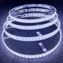 SDO Super Bright 17.5" Triple Row 1008Leds Pure White LED Illuminated Wheel Ring Light Switch/Remote Ctrl High Intensity White Rim Light Flashing IP68 Strobe LED Wheel Well for Truck Vehical