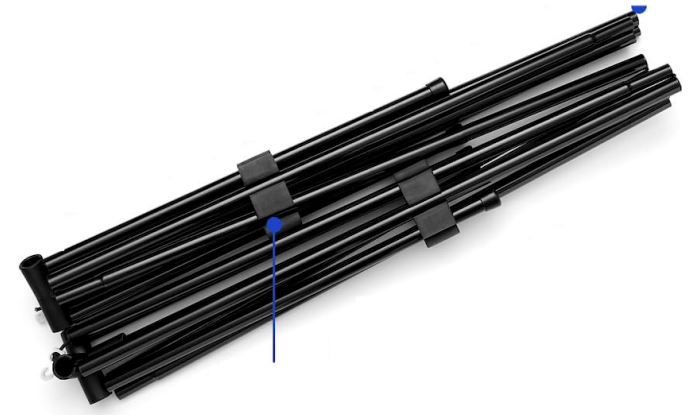 BAGAIL Badminton Net Poles, Foldable 14ft