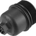 X AUTOHAUX Black Car Oil Engine Filter Housing Cap Cover for Chrysler for Dodge for Jeep for Ram 68191350AA