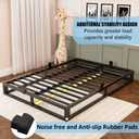 Bilily 6 Inch King Bed Frame with Steel Slat Support, Low Profile King Metal Platform Bed Frame Support Mattress Foundation,Heavy Duty,No Box Spring Needed,Easy Assembly,Noise Free