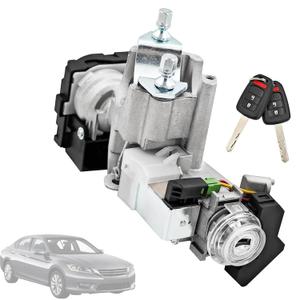 39730-T2A-A0 Ignition Lock Cylinder Switch with 2 Remote Key (Without chip) Compatible with Honda Accord 2013 2014 2015 2016 2017 2.0L 2.4L 3.5L,Replace 39730T2AA0