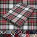 Pico Textiles 1 Yard Red Green White Tartan Plaid Flannel Fabric - 60" Wide - 100% Cotton - Sold by The Yard - for Shirts, Scarves, Pajamas & Receiving Blankets, 2 Pcs