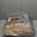 Loyoda Folding Walker with 2 Skis and 5" Wheels, Lightweight Walkers for Seniors and Adults, Supports Up to 350 Pounds, Adjustable Height, Compact Standard Walker, Black