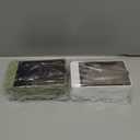 Soap Holder Dish Shower, 2 Pack Bar Soap Holder with Drainage, Self Draining Soap Holder, Wall Mounted Soap Box Tray Container for Bathroom, Bathtub Kitchen Sink, No Drilling, 4 Adhesive Include (Green+white)