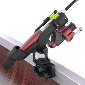 Combo Mount Fishing Rod Holders - 360 Degree Adjustable Boat Rod Rack