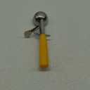 New Star Foodservice 537713 Commercial-Grade Thumb Press Food Disher/Ice Cream Scoop, 18/8 Stainless Steel, 2 oz, Size 20, Orange (20 - 2 oz)