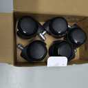 MaxGear 2" Office Chair Wheels Heavy Duty Replacement, Mute Rubber Rotating Desk Chair Caster Wheels, Safe for All Floors Including Hardwood, Universal Standard Stem Size Fits 99%, Set of 5