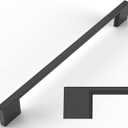Amerdeco 10 Pack Matte Black Cabinet Pulls 10 Inch(254MM) Hole Centers Kitchen Cabinet Handles Cabinet Hardware Kitchen Handles for Cabinets Cupboard Handles Drawer Pulls ZH0060