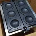 Ice Cream UFO Burger Maker 3pcs, Electric Burger Waffle Maker, rotary Hamburger sandwich machine Non-stick Panini press waffle machine 110V Gelato Panini Press machine for Home Kitchen Use Breakfast