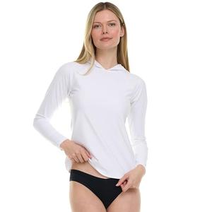 Hurley Rash Guard for Women with Hood, Long Sleeve Hoodie Swim Shirts for Women, Quick Dry UPF 50+ SPF Sun & UV Protection White Medium Hurley Rash Guard for Women with Hood, Long Sleeve Hoodie Swim Shirts for Women, Quick Dry UPF 50+ SPF Sun & UV Protection White Medium