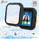 Case for SyncUP Kids Watch 2 with Tempered Glass Screen Protector, Shockproof Hard PC Bumper Protective Cover Compatible with SyncUP Kids Watch 2 (Black/Blue/Green/Red)