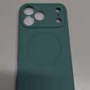 Miracase Magnetic for iPhone 17 Pro Max Case, Compatible with MagSafe, Integrated Silicone Camera Control Cover, 3.0mm Thicken Shockproof Drop Protection Phone Case for 17 ProMax, Midnight Green