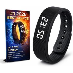 Vibrating Alarm Wristband Vibration Wrist Bracelets Silent Clock Watch for Heavy Sleepers Wearable Shock Band for Deaf Mens Digital Sleep Apnea Devices Smart Custom Wake up Reminder