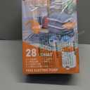 28 Pack Vacuum Storage Bags with Electric Pump, Space Saver Bag for Clothes, Mattress, Blanket, Duvets, Pillows, Comforters, Travel