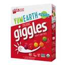 YumEarth Organic Giggles Chewy Candy Allergy Friendly, No Artificial Dyes, Non GMO, Gluten Free, Fruit Flavored, Vegan Candy Snacks 0.5 oz (Box of 15) (EXP 12/02/27)