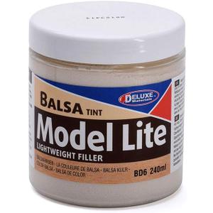 Deluxe Materials BD6 Model Lite Balsa Filler, Balsa Brown: 240cc