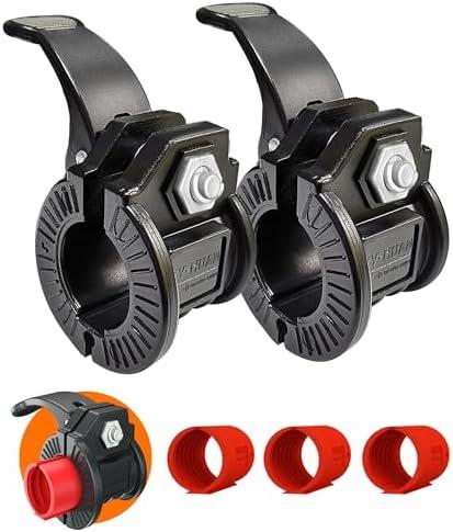ZY-HUAN Barbell Clips 1 Inch Quick Release Weight Clamps 0.9-1.18inch Multi-Size Adjustable Olympic Clamps for Bars