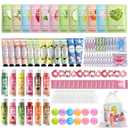 108 PCS Spa Party Supplies for Girls, Include Facial Masks, Lip Balms, Eye Patches, Hand Creams...Spa Kit for Sleepover & Slumber Party, Birthday Mothers Day Gift for Women, Spa Party Favors