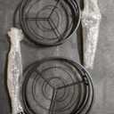 Plant Stand Indoor Outdoor 2 Tier 27" Tall Metal Potted Holder Rack Flower Pot Stand Heavy Duty Plant Shelf Rustproof Iron Multiple Plant Round Supports Rack for Planter Corner Garden Balcony Patio