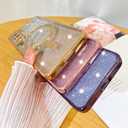 2 x Fiyart Designed for Samsung Galaxy S21 Case,Compatible with MagSafe Love Heart Plating Camera Protection Clear Glitter Magnetic for Women Girls Shockproof Phone Cover Bumper 6.1"-Gold