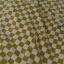 Luxury Bath Towels - Pack of 2 Cotton Bathroom Towels Sets for Body Drying 55x27.5 Inches, Mustard Yellow Checkered