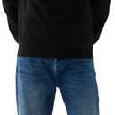 Gap Men's Everyday Soft Long Sleeve Tee T-Shirt (Black, XXL)