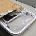 HB Tower Step Ladder Folding Step Stool for Adults with Anti-Slip Pedal,330 lbs Capacity for Kitchen, Home, White