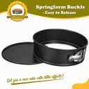 HIWARE 10 Inch Non-stick Springform Pan with Removable Bottom/Leakproof Cheesecake Pan