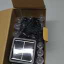 Red and White Solar Christmas String Lights, 2-Pack Total 100 LED 64FT Crystal Globe Solar Lights Outdoor Waterproof, Christmas Decorations with 8 Lighting Modes for Xmas Tree Wedding Patio Party