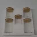 Juvale 5-Pack Glass Canisters with Bamboo Lids, 3 Sizes for Pantry Storage