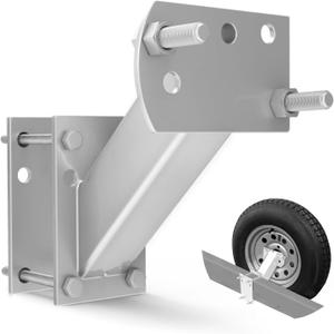 FIERYRED Trailer Spare Tire Mount,120LBS Spare Tire Carrier for Trailer,Utility Trailer and Boat, Tire Holder Bracket Fits 4 & 5 Lugs Wheels, Hold 3.94, 4, 4.25 and 4.72 Bolt Pattern