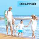 WhiteFang Deluxe Pop Up Beach Tent Sun Shade Shelter for 3-4/5-6 Person, UV Protection, Extendable Floor with 3 Ventilating Windows Plus Carrying Bag, Stakes, and Guy Lines