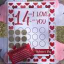 9 x 14 Things I Love About You Scratch Off Cards, 14 Things I Love About You Scratch Off Cards,Advent Calendar for Him Her Husband Wife Girlfriend Boyfriend (B-We Love)